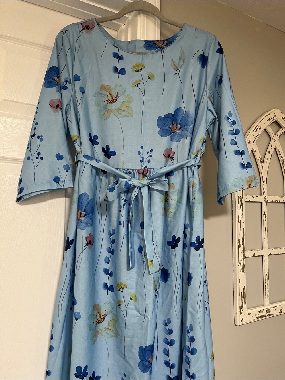 Blue Floral Dress